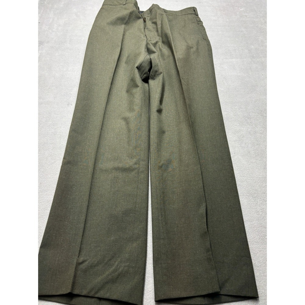 Vintage USMC Service Alpha Uniform Set Green Wool Jacket 44L Trousers 38S 1986 - Picture 9 of 13